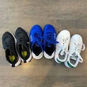 Kids Boys Nike & Adidas Sneakers Bundle Size 11